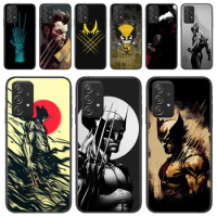 Marvel Wolverine TPU Phone Case For Samsung Galaxy A13 A52 A53 A73 A32 A51 A22 A12 A20e A50 A21 A72 A70 S 4G 5G Luxury New Cover