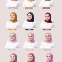 Segitiga Ceruty Babydoll Inner Tali - Hijab Praktis & Nyaman Nude