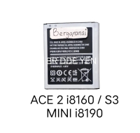 Baterai For Samsung Galaxy Ace 2 i8160 . S3 Mini i8190 . J1 Mini J105 . V2 . Z2 Tizen . EB425161LU .