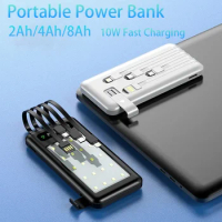 New 80000 MAh outdoor camping light power bank with detachable fast charging phone holder LED portable external battery pack