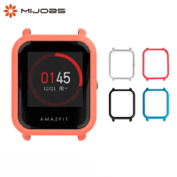 Case Cover for Huami Amazfit Bip Band Bracelet Smart Watch Accessories Frame PC Protector Silicone Wrist Strap for Amazfit Bip