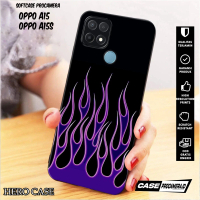 Case For OPPO A15 / A15S - casing OPPO A15 / A15S Flame - Case Custom - Case Pro Camera - Softcase -