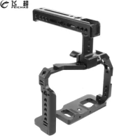 A7S3 A7R4 Camera Cage Rig Cooling Frame w NATO Rail Handle Grip Cold Shoe ARRI Mount for Sony Alpha 7SIII A7M3/A7R3/A73 /A7III