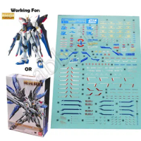 for MG 1/100 MB Strike Freedom D.L Brzoning Stamp Print Water Slide Pre-cut Decal Sticker ZGMF-X20A S11 Daban 8802 Metal Build