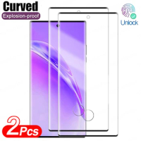 2Pcs Curved Tempered Glass Screen Protector For Samsung Galaxy S23 S22 S20 S24 S21 Plus Ultra S23 S20 FE Note 8 10 20 Plus Glass