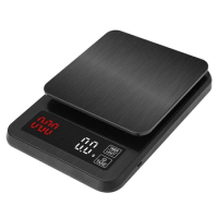 Digital Kitchen Scale Electronic Drip Coffee Scale With Timer Precision Postal Food Diet Scale For Cooking Baking Tools