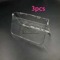 3pcs E-house Clear Hard Protective Case Cover Shell Housing for Nintendo New 3DS XL for New 3DS LL Game Console