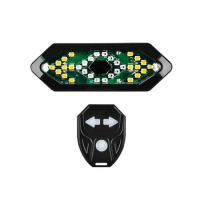 X01自行車轉向尾燈 五種燈光模式 含高分貝喇叭 生活防水 無線遙控 方向燈