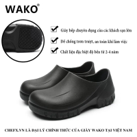 GIÀY ĐẦU BẾP WAKO [Có hàng sẵn] GIÀY BẾP HÀNG CHÍNH HÃNG WAKO - GIÀY CAO SU ĐÚC ĐẾ CHỐNG TRƠN TRƯỢT