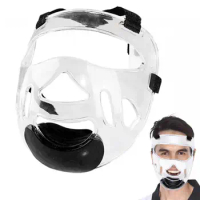 Nose Shield Transparent Sports Face Shield With Ventilation Area Detachable Full Face Shield Protection From Impact Injuries