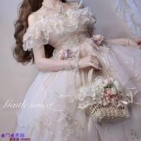 【可開發票】花神芙洛拉 lolita裙 刺繡夏季洛麗塔花嫁裙華麗甜美JSK連衣裙