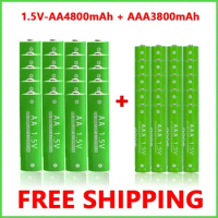 Aoae Alkaline 4800mAh aa Rechargeable battery 1.5V aa and aa Rechargeable battery charger 3800 aaa Rechargeable battery for toy