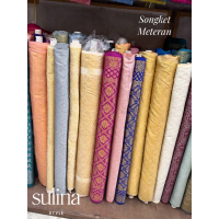 Sulina Style - Kain Songket/ Bahan Songket / Songket Meteran / Songket Palembang/ Songket Tenun per 