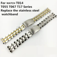 19mm 20MM Solid Stainless Steel Watch Strap For Tissot 1853 PRC200 T17 T461 T014430 T014410 Watchband Man + Tool