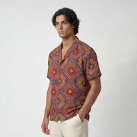 VENGOZ Kemeja Pria Hawai Printing - Toraja Casual Shirt M