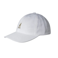 【KANGOL】WASHED 棒球帽(白色)