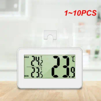 1~10PCS Mini LED Digital Termometro Electronic Thermometer Fridge Freezer Temperature With Hook Waterproof Weather Station For