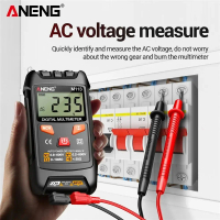 Multimeter Digital, ANENG M113 AC / DC, RMS Benar, Penguji Voltan Arus Mini, Alat Pengukur, Meter Vo