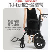 臺灣現貨 爆款特惠 手動折疊輕便帶坐便坐墊老人代步殘疾人癱瘓病人手推輪椅車 老人推車 可上飛機輪椅