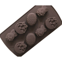 【嚴選&amp;現貨】 兔子&amp;彩蛋造型矽膠模 蛋糕矽膠模 巧克力模 餅乾模 果凍模 手工皂模   烘焙工具