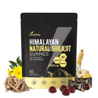 VivoNU Himalayan Shilajit Gummies | With Ashwagandha Gokshura & other herbs | No added sugar | 60 Gu