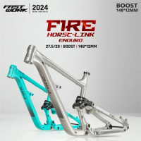 2024 Bicycle Frame Full Suspension Boost Frame Trail Enduro 148*12MM 29ER 27.5ER Aluminium Alloy MTB frame AM All Mountain