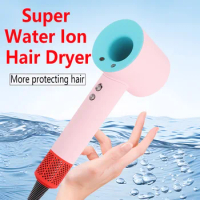 1600W Negative lonic Hair Dryer Professional Hair Dryer Leafless Hairdryer Hot/cold Wind HomeAppliance Free shipping