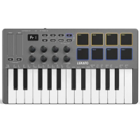 Lekato 25-Key Midi Controller Keyboard Piano Mini Usb Keyboard Bluetooth Midi 8 Backlit Drum 8 Rgb Music Keyboard Instruments