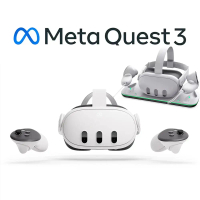 Meta Quest 3 VR 頭戴式裝置日規主機(512G)+專用充電放置立架-充電放置立架,512G