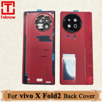 Original Back Housing Rear Case Cover For vivo X Fold2 Back Cover Door Replacement Parts For vivo X Fold 2 V2266A Battery Cover