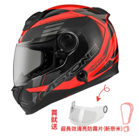 【ASTONE】GT1000F AC12 2023 透明碳纖/紅(碳纖維 全罩式 安全帽)