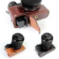 Genuine Real Leather Half Case Grip for Sony Alpha A7II A7RII A7SII Camera