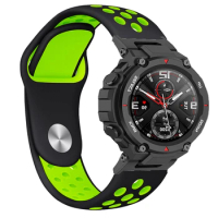 Breathable Silicone Strap For Huami Amazfit T-Rex Smart Watch Band Sports Bracelet For Xiaomi Amazfit T-Rex T Rex Pro Correa