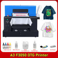 A3 DTG Printer Flatbed T-Shirt Printing Machine with Textile Ink for Canvas Bag Shoe Hoodie Direct to Garment A3 DTG Printer