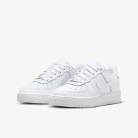 【NIKE 耐吉】休閒鞋 AF1 AIR FORCE 1 LE GS 全白 百搭 穿搭 女 大童 運動鞋(FV5951-111 ∞)