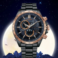 【CITIZEN 星辰】GENTS 亞洲限定款 夜空藍 光動能電波計時手錶(CB5956-89L)
