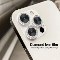 Bling Diamond Camera Lens Protector For iPhone 13 Pro max 12 Pro max Lens Tempered Glass Film For iPhone 11 Pro max Lens Glass