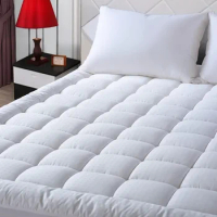 EASELAND Bedroom Furniture King Size Mattress Pad Pillow Top Mattress Cover Quilted Fitted Mattress Protector Cotton 8-21"