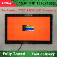 15.6" For Lenovo Ideapad Y700-15 Y700 15ISK LCD screen LED assembly Y700-15ISK FHD with Frame 3D version and 1-hole version