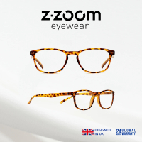 Z·ZOOM 知性矩形細框款 老花眼鏡 抗藍光防護系列(老花眼鏡/抗藍光/黑色/藍色/豹紋)