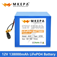 Brand new 32700 Lifepo4 Battery 12V 1 4S3P Built-in 40A Balanced BMS for Electric Boat and Uninterru