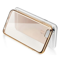 超薄 電鍍 軟殼 iPhone8 Plus i8 i7 TPU 手機殼 手機套 保護套 保護殼 鏡頭保護 透明 『無名』 K09124