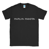 T-Shirt BAND - Marilyn Manson Logo  - Baju  - Cotton Combed 24s Adem