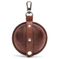 High Quality Genuine Leather Protective Headphone Case for Apple Airpods Pro Retro Crazy Horse Leather Case Shell for Airpods 3