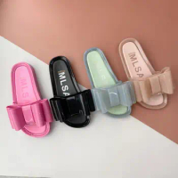 2024 Bow Flip Flops Slippers Women Jelly Shoes Fashion Adulto Sandals New Women Jelly Female Shoes Slipper
