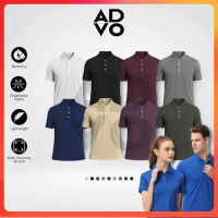 ADVO Polo Tee Unisex Quick Dry Microfiber Polo T Shirts Jersey Polo Tee T-shirt Leher Bulat Kolar Ke