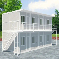 Foldable House Container Building 2 Bedroom Portable Modular House China Shipping 20ft 40ft Folding House