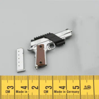 1/6 Easy&amp;Simple ES 06034 A B C D E F the Secondary Pistol Silver M1911 PVC Material Can't be Fired Fit 12" Doll Scene Component