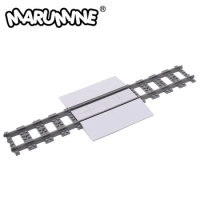 Marumine MOC City Classic Train Track Parts Brick Set Model with 53401 Straight Tracks Building Block Accessories Toy Compatible