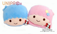 【UNIPRO】三麗鷗 kiki&amp;lala 雙子星 Twin Star 絨毛頭型抱枕 枕頭 靠枕 抱枕 午安枕 禮物 中